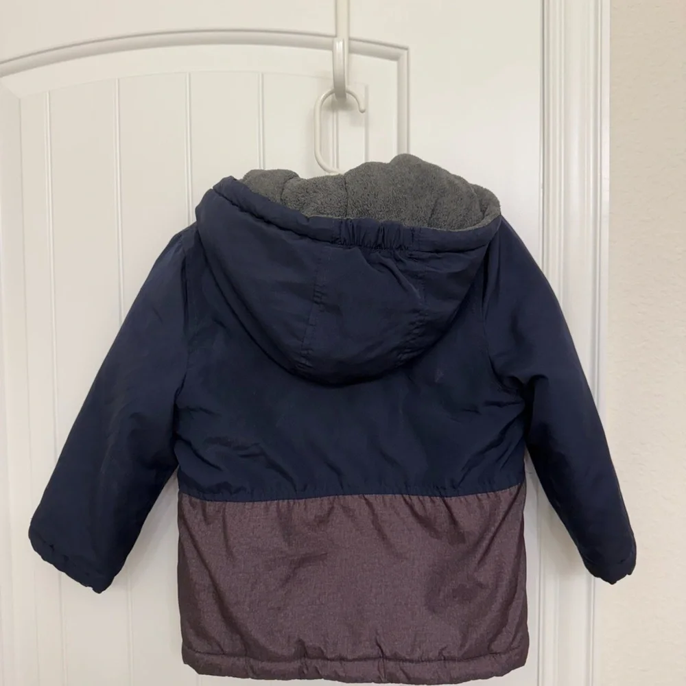 OshKosh B'gosh Blue and Gray Hooded Jacket